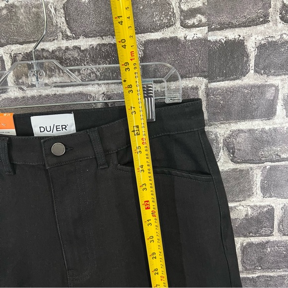 NWT Duer All-Weather Denim High Rise Barrel Pant - Black - Picture 15 of 16